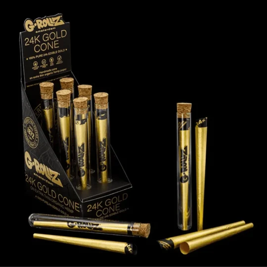 g rollz golden cone 24 k gold