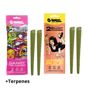 g rollz pre rolled terpenes infused hemp cones