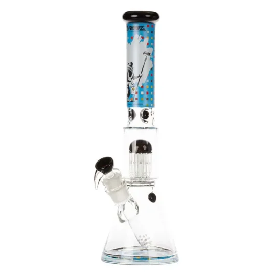 g rollz banksy s graffiti paintroller rat beaker bong h 42cm oe 50mm sg 29 2 mm