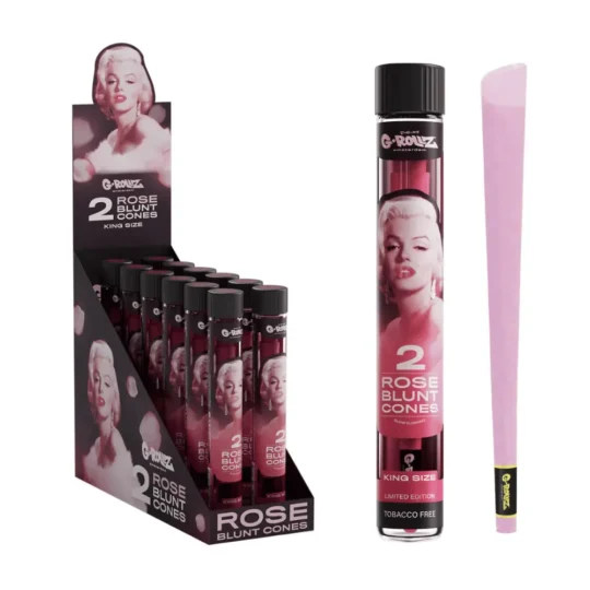 g rollz rose blunt cones