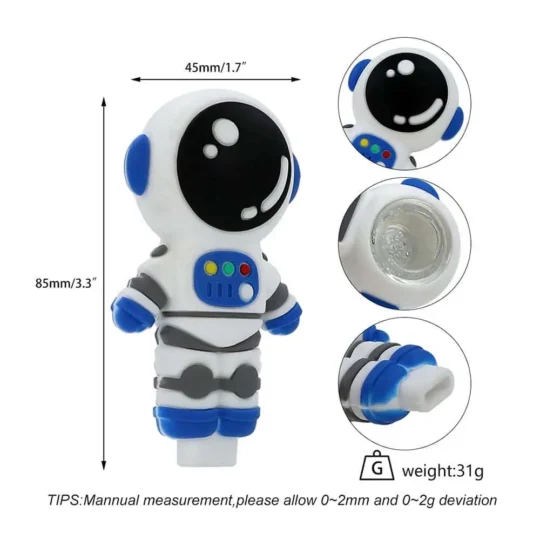 bongthai silicone astronaut pipe 8.5 cm 3